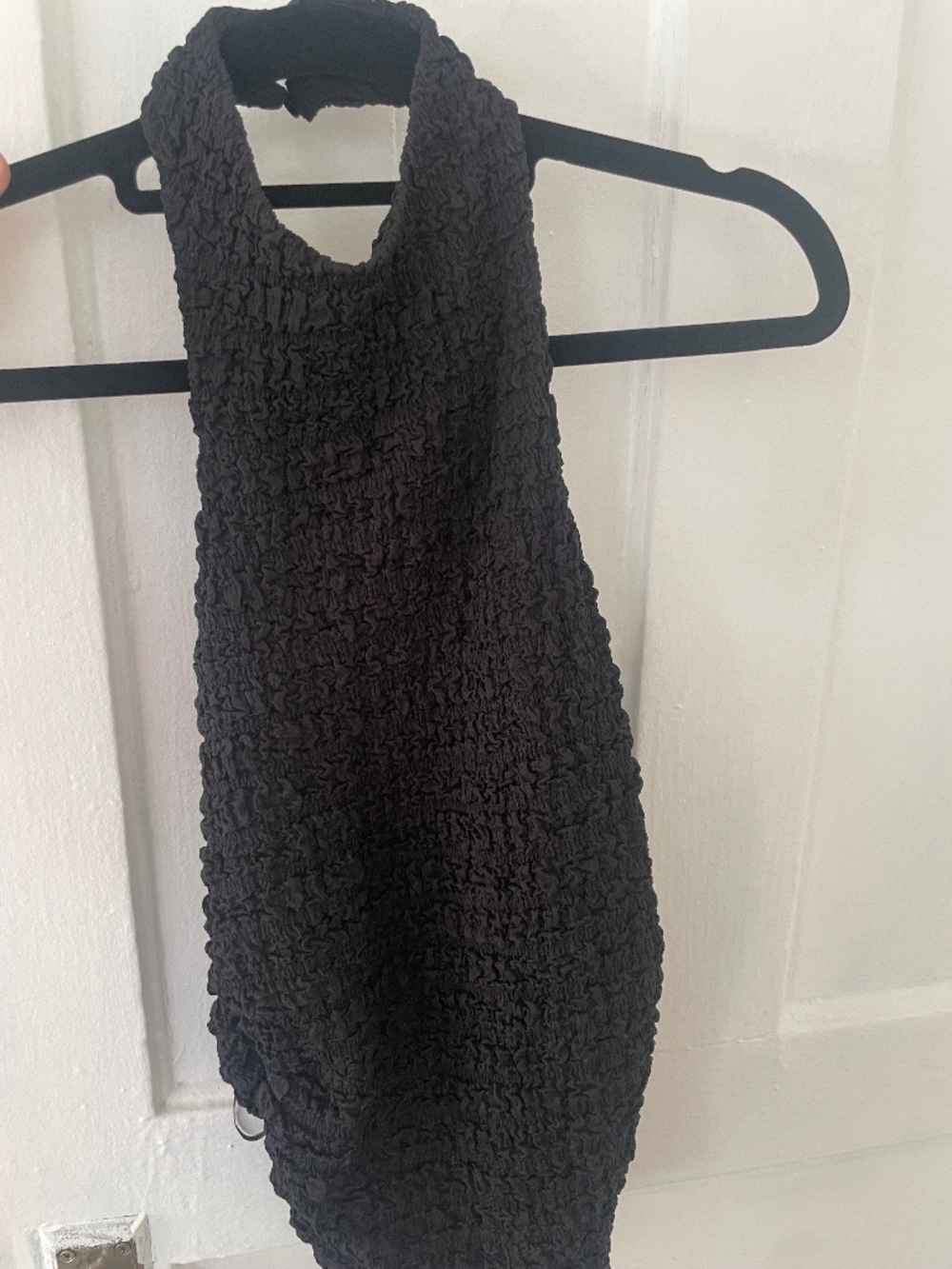 Zara High Neck Open Back Halter Top XS